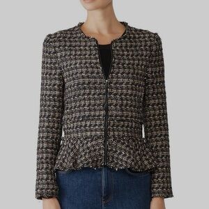 REBECCA TAYLOR Tweed Pattern Evening Jacket